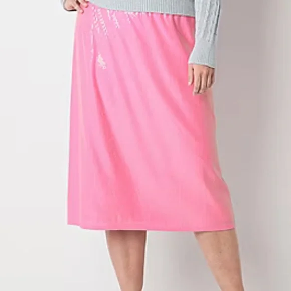 👻🎃St. John's Bay Womens Midi A-Line Skirt-Plus Size - Picture 6 of 12